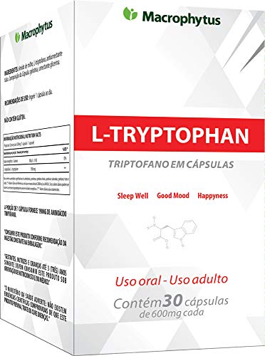 Triptofano (L-Tryptophan) 600Mg 30 Capsulas