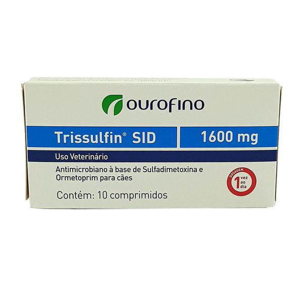 Trissulfin SID 1600mg 10 Comprimidos Ouro Fino Pet