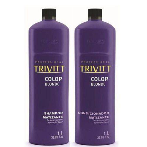 Trivitt Color Blonde Shampoo e Condicionador Matizante 1l