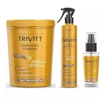 Trivitt Hidratação 1kg + Fluido Escova + Reparador 30 Ml