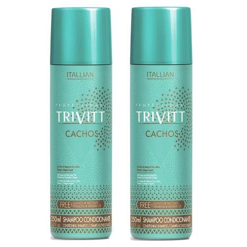 2 Trivitt Itallian Cachos Shampoo Pré Nutrição 250ml
