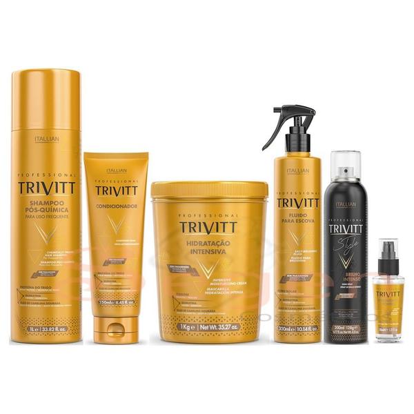 Trivitt Kit 06 Produtos Trivitt para Hidratação - Itallian Hairtech
