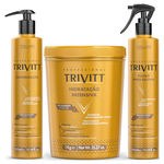 Trivitt - Kit Cauterização 300ml, Hidratação Intensiva 1Kg, Fluido para Escova 300ml