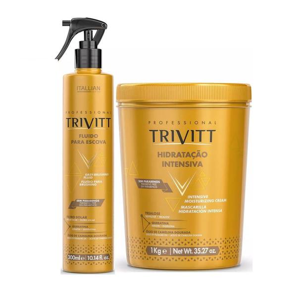 Trivitt Kit Hidratação Intensiva 1kg e Fluído para Escova