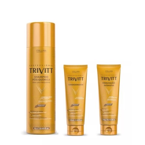 Trivitt Shampoo 1 Litro, Condicionador e Hidratação 250Ml