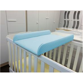 Trocador de Fraldas Almofadado para Berço Corino Azul Bebê - Phoenix Baby