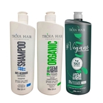 Tróia Hair Kit Semi Definitiva Organic + Vegano 3x1000ml