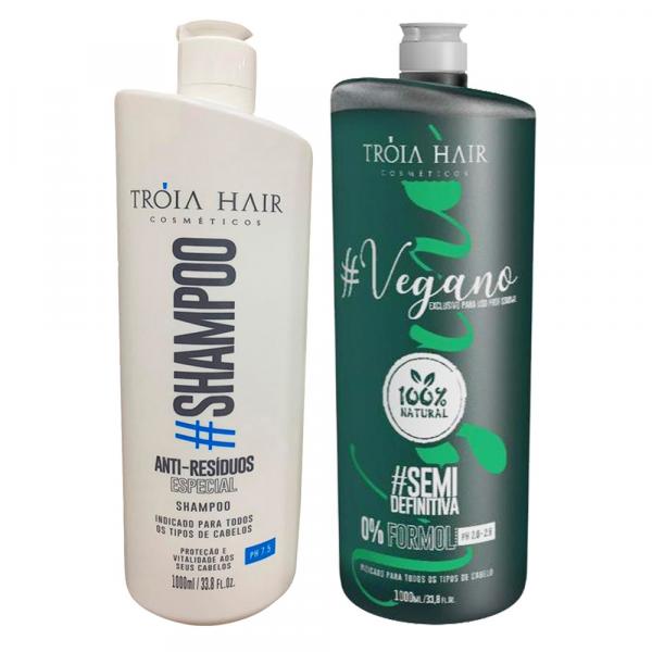 Tróia Hair Kit Semi Definitiva Vegano 2x1000ml