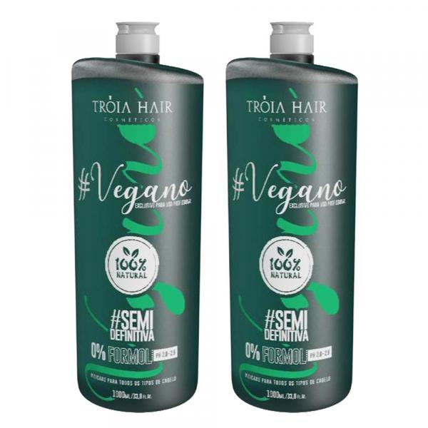 Tróia Hair 2 Unidades Semi Definitiva Vegana 1000ml Cada