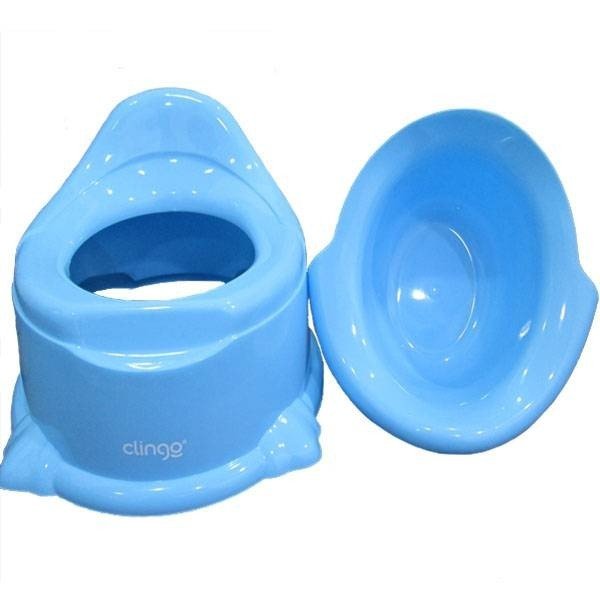 Troninho Infantil Penico Pinico Potty Azul - Clingo