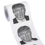 Trump a boca aberta Photo Printed Toilet Paper engraçado Água absorvente Toilet Paper ferramenta de limpeza do rolo