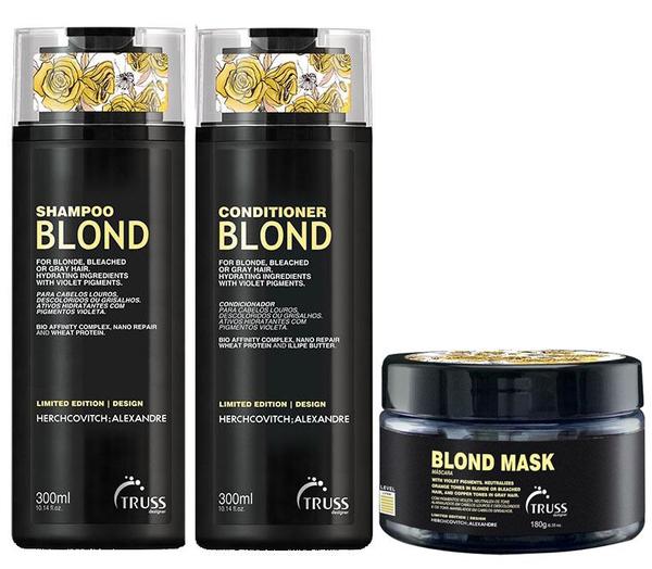 Truss Alexandre Herchcovitch Blond Shampoo (300ml), Condicionador (300ml) e Máscara (180ml)