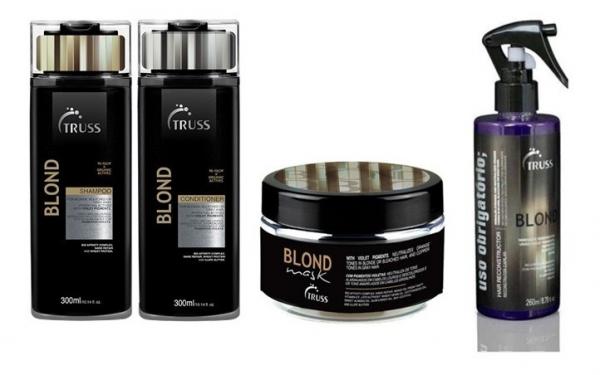 Truss Blond Shampoo+condicionador+mascara+uso Blond