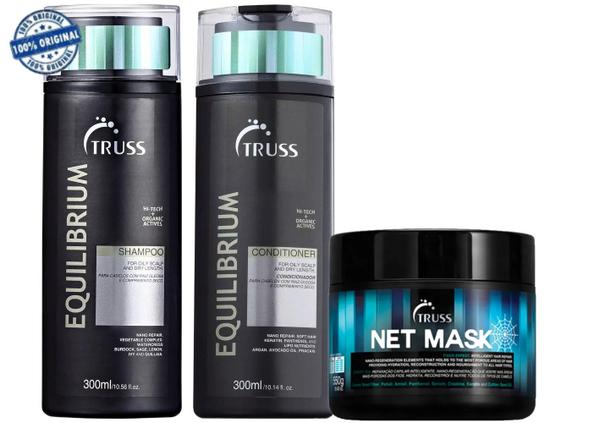 Truss Equilibrium - Kit Shampoo + Condicionador + Net Mask