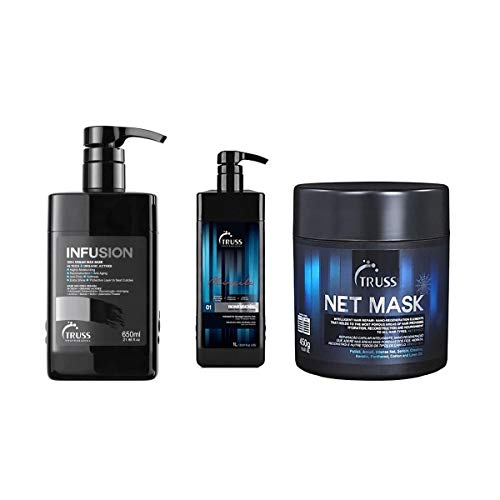 Truss Infusion 650ml + Shampoo Bidimensonal 1000ml + Truss Net Mask 550g