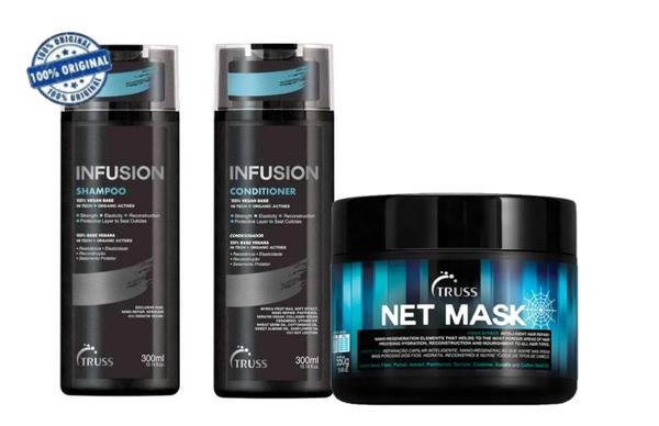 Truss Infusion Kit Shampoo + Condicionador + Net Mask