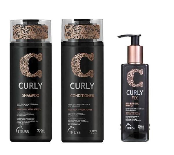 Truss - Kit Curly - Shampoo + Condicionador + Curly Fix