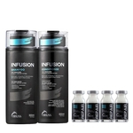 Truss Kit Infusion Shampoo e Condicionador 300ml + Ampolas Shock Repair (Cx 4x17ml)