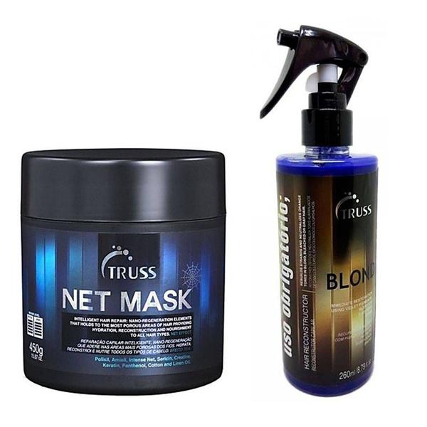 Truss Kit Reconstrução Capilar Blond Hair 260ml + Net Mask 450g - Senscienc