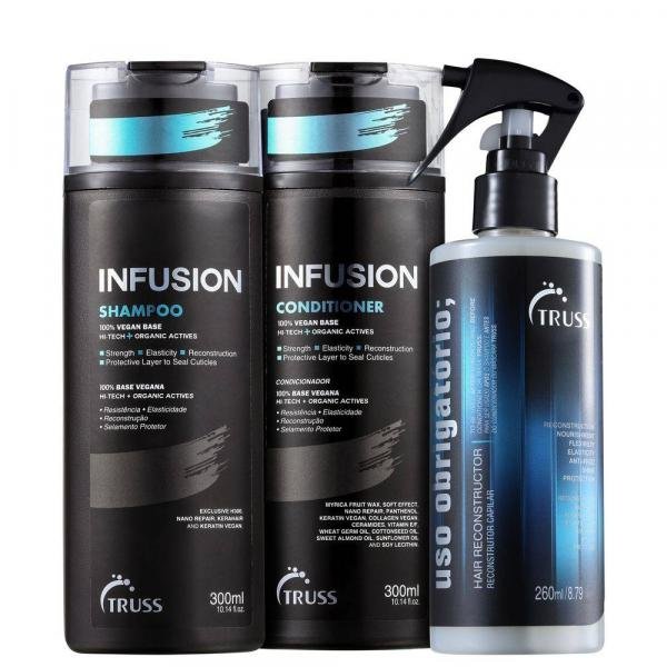 Truss Kit Shampoo + Condicionador Infusion + Uso Obrigatorio (3 Produtos)