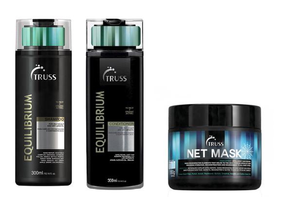 Truss Kit Shampoo Equilibrium + Condicionador Equilibrium + Net Mask