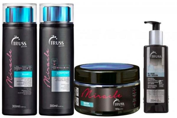 Truss Miracle - Kit Shampoo + Condicionador + Máscara + Hair Protector
