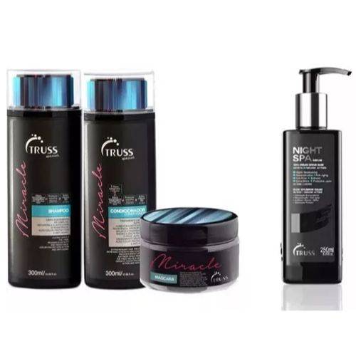 Truss Miracle Shampoo + Condicionador + Mascara + Night Spa