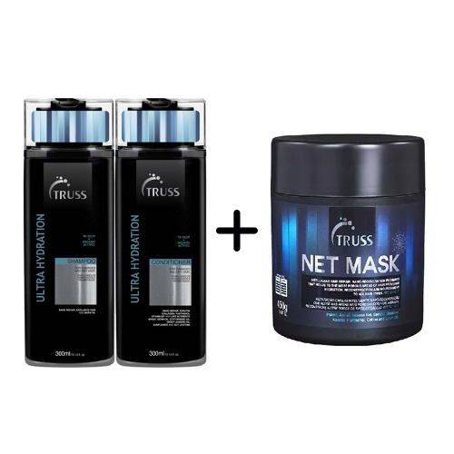 Truss Shampoo + Condicionador Ultra-hidratante + Net Mask