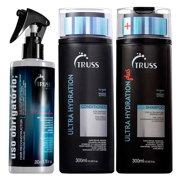 Truss Ultra Hydration Kit Shampoo + Condicionador + Uso Obrigatório - Truss Professional