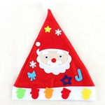 Acessórios Handmade material Set Presente de Natal Toy crianças DIY Natal Hat Infantil