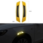 Carro reflexiva Faixa de Porta Aviso de fibra de carbono Reflector Universal Luminous decalques das etiquetas Gostar