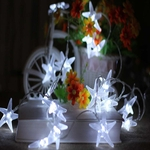 LED em forma de estrela Fada Luz Cordas Glitter Night Light para festa de Natal do casamento do feriado Decoração Fada Luz