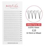Tufos Buzz Lashes Fans 3d Espessura 0.07mm