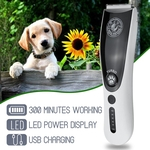 TURBO Profissional Pet Cat Dog Clipper Grooming Kit de Aparador de Pêlos Recarregável de Baixo Ruído Elétrico USB