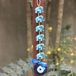 Turco Forma Blue Elephant Eye Wall Hanging Pingente Início Car Decor para Blessing