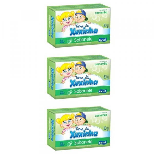 Turma da Xuxinha Camomila Sabonete Infantil 80g (Kit C/03)