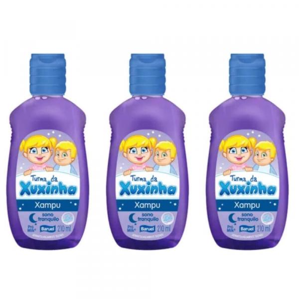 Turma da Xuxinha Sono Tranquilo Shampoo 210ml (Kit C/03)