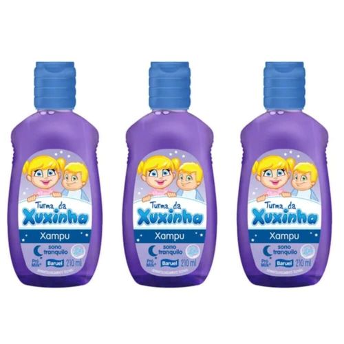 Turma da Xuxinha Sono Tranquilo Shampoo 210ml (kit C/03)