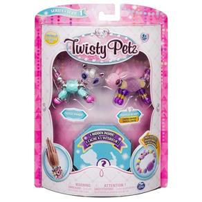 Twisty Petz – Surpresa Rara C/3 - Glitzy Panda e Fluffles Coelho - Série 1