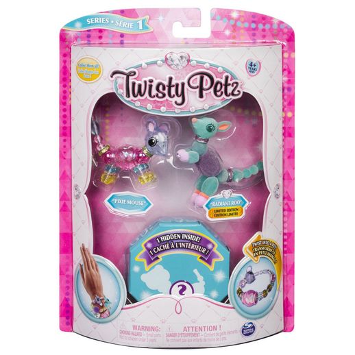 Twisty Petz Surpresa Rara Pixxie Mouse e Radiant Roo - Sunny
