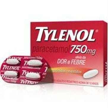 Tylenol 750mg Johnson Blister 4 Comprimidos