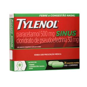 Tylenol Sinus 500mg 24 Comprimidos