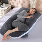 U Cristal Velvet maternidade almofadas Multifunction Dormir Suporte descanso para as mulheres grávidas