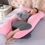 U Cristal Velvet maternidade almofadas Multifunction Dormir Suporte descanso para as mulheres grávidas