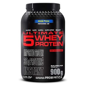 Ultimate 5 Whey Protein Probiótica - 900g - Baunilha