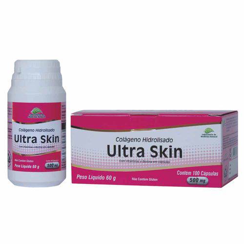 Ultra Skin Medinal 100 Cápsulas 500mg Colágeno Hidrolisado