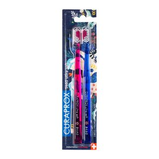 Ultra Soft Duo Especial Edition CS5460d Rosa e Azul Curaprox - Escova Dental 2 Un