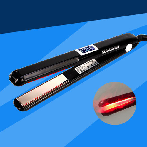 Ultrasonic Infrared Cabelo Ferro LCD de cabelo tratamento Styler Fria Ferro Straightener
