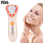 Ultrasound Vibrating Hot Cold Therapy Skin Beauty Machine Facial Anti-aging LJ