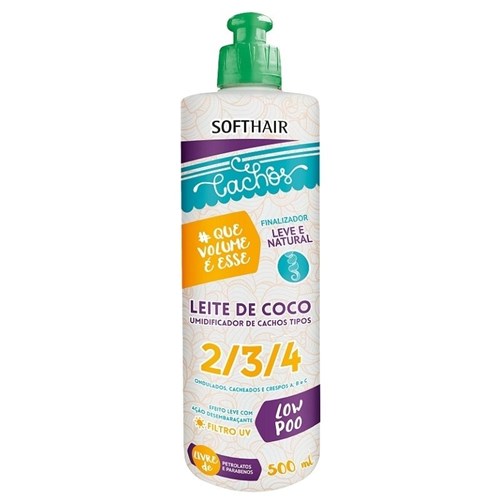 Umidificador de Cachos Leite de Coco Soft Hair - 520G